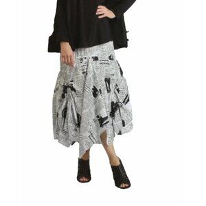 IC by Connie K Newspaper Print Skirt
